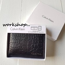 ☆【CK皮夾館】☆【100%全新真品Calvin Klein對折皮夾】☆【CKW001F2】(黑色)