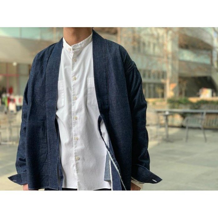 希望商店】VISVIM LHAMO SHIRT ONE WASHED 日式半纏丹寧道袍夾克