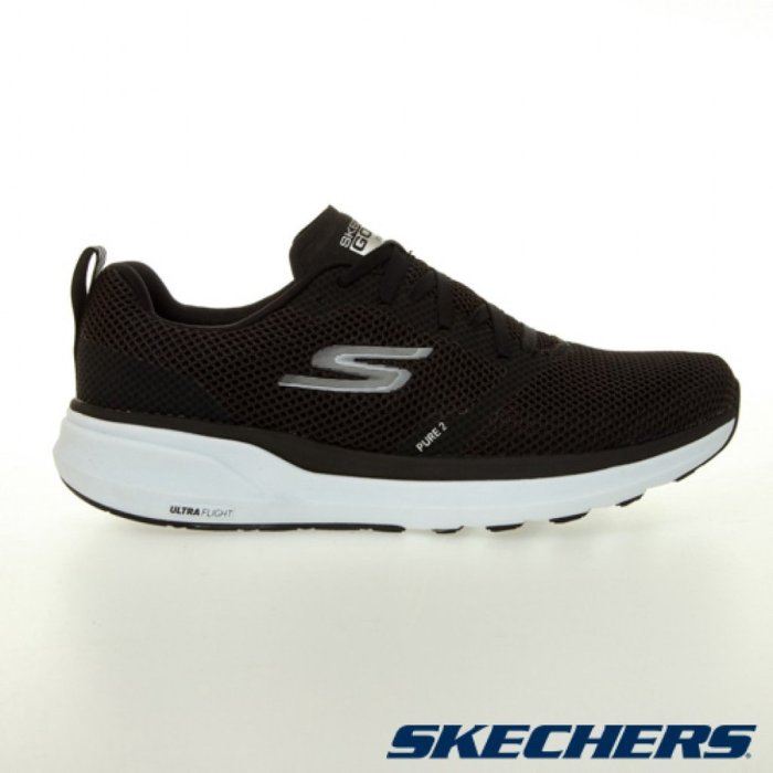 SKECHERS 男慢跑系列 GORUN PURE 2 固特異橡膠大底 透氣 舒適246012BKW