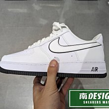 南🔥2023 7月 NIKE AIR FORCE 1 07 皮革 黑色滾邊 低筒 復古 男款 白DV0788-103