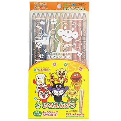 【胖兔兒精選】日本製 麵包超人 ANPANMAN 原木色 彩色鉛筆 文具 12色 色筆 開學 畫畫 塗鴉 美術 禮物