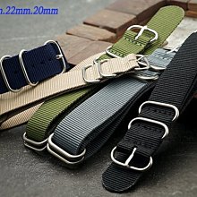 【時間探索】優質 NATO 運動錶.軍錶帆布 不鏽鋼扣 錶帶 ( 24mm.22mm.20mm.18mm )