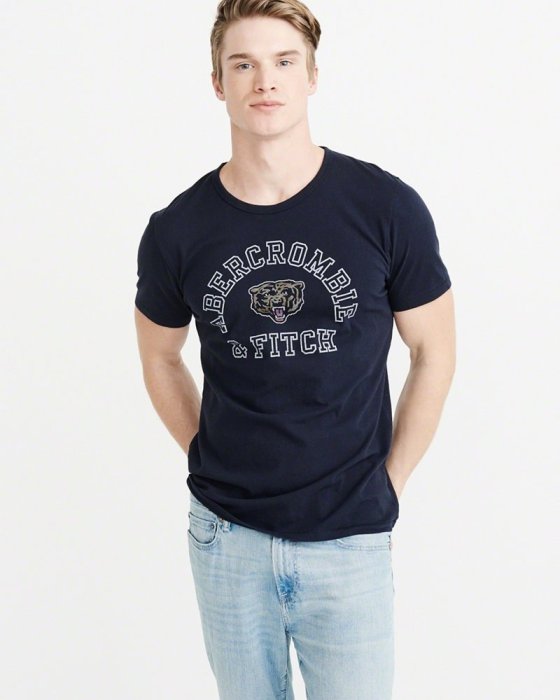 【A&F男生館】☆【Abercrombie&Fitch 老虎印圖短袖T恤】☆【AF007D1】(XS-M)