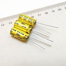 小白的生活工場*發燒級100V 3.3UF 臥式 無極音頻耦合分頻器電解電容