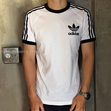 【HYDRA】adidas Originals California T-Shirt  短T 三線 白黑【AZ8128】