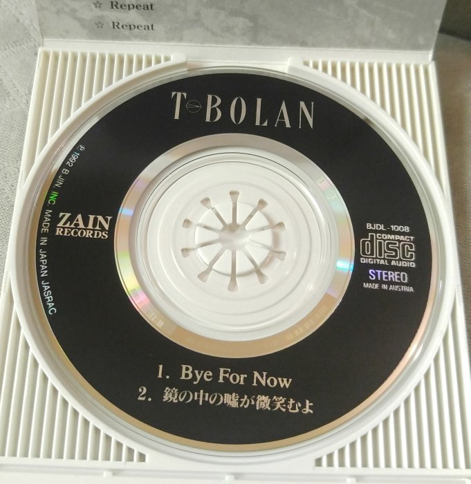 T-BOLAN - Bye For Now (2)   日版 二手單曲 CD