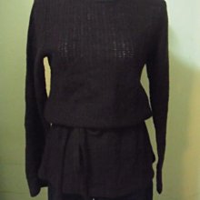 日本購回紫色毛料綁帶上衣1388元起標