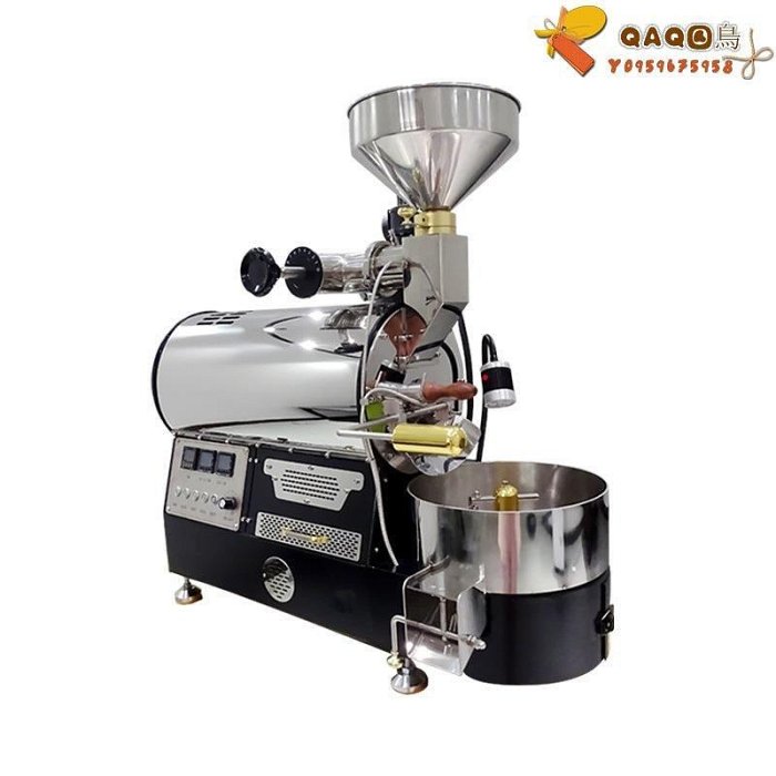 東億BY-3KG咖啡豆烘焙機 商用咖啡烘焙機  小型咖啡館教學烘豆機-QAQ囚鳥