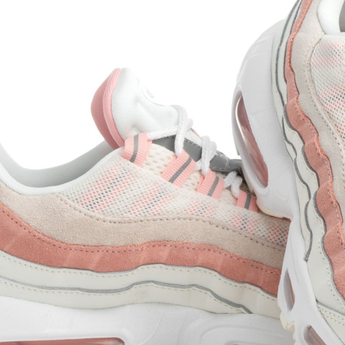 =CodE= NIKE WMNS AIR MAX 95 3M反光皮革慢跑鞋(白粉紅橘) 307960-116 復古 女