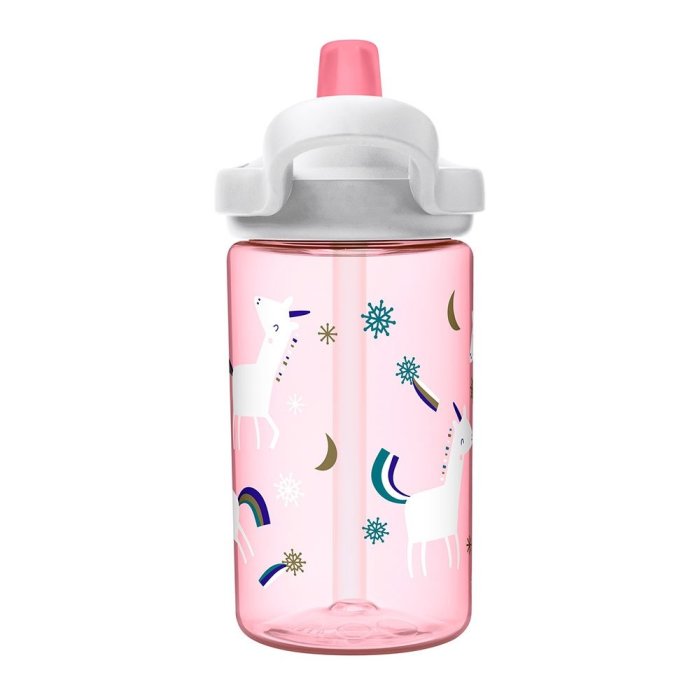 【Camelbak】《送防塵蓋》eddy【兒童】吸管運動水瓶【雪花獨角獸】400ml 小孩水壺單車水壺公司貨 RENEW