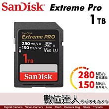 SanDisk Extreme Pro SDXC UHS-II 1TB 280MB/s 6K 記憶卡 公司貨