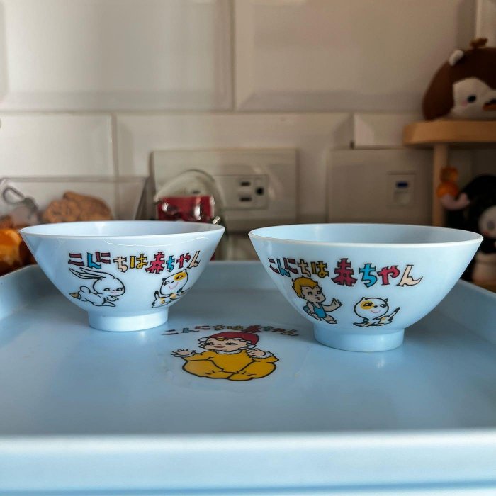 日本𝐻𝑒𝑙𝑙𝑜 𝐵𝑎𝑏𝑦 餐碗盤玩具組