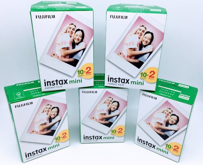 共100張 FUJIFILM INSTAX MINI 富士 馬上看 拍立得 空白底片空白 底片 五盒