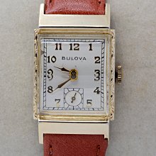 《寶萊精品》BULOVA 寶路華金乳白長型手動女子錶