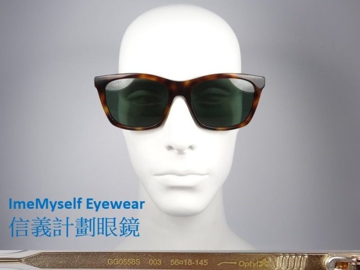 信義計劃 眼鏡 GUCCI 0558S 古馳 義大利製 太陽眼鏡 偏光 膠框 橢圓框 藍光 全視線 sunglasses
