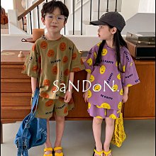 SaNDoN x『自選單品』小孩兒童自留可愛笑臉套裝TEE 240427