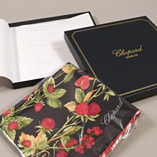 瑞士 🇨🇭 CHOPARD 肖邦 100%絲巾 / 義大利 製造 / 85 x 85 cm / 全新