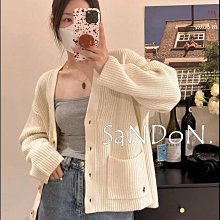 SaNDoN x『RALPH LAUREN』50羊毛V領設計雙可愛小開叉口袋外套 231117