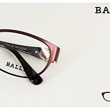 【My Eyes 瞳言瞳語】BALLY 簡約品牌 消光咖啡色複合式光學眼鏡 優雅名伶 窄臉型優 氣質款 (1020A)