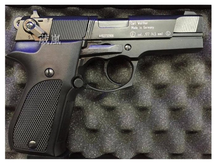 [01] WALTHER CP88 4.5mm 喇叭彈 CO2槍(模型槍空氣槍玩具槍瓦斯槍BB彈BB槍鉛彈轉輪膛線來福