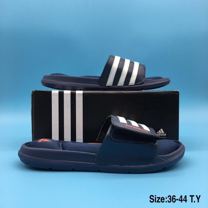 Adidas SUPERSTAR SLISE 運動拖鞋 男女情侶拖鞋魔術貼4G 愛迪達拖鞋