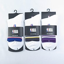 NBA 中長襪 33511840- 電繡LOGO 條紋 25~28cm 台灣製【iSport愛運動】