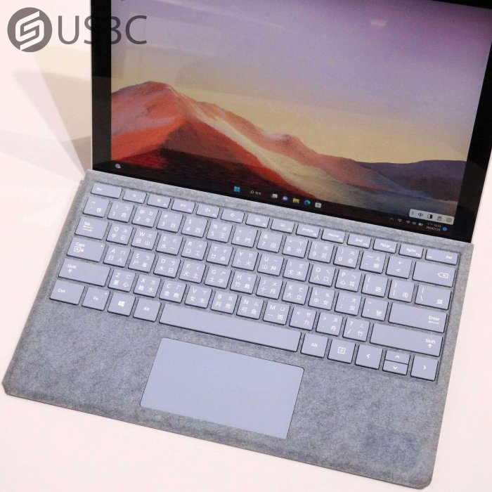 【US3C-青海店】微軟 Microsoft Surface Pro 7 12.3吋 觸控螢幕 i5-1035G4 8G 128G SSD 二手筆電 附原廠鍵盤