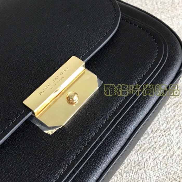 雅格精品代購 MARC JACOBS MJ 新款手提斜背 (黑)馬鞍包 美國代購