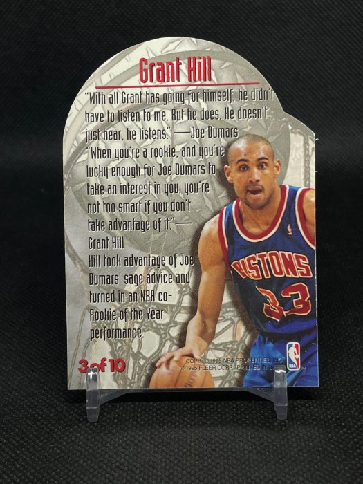 【NBA】高比例經典老特卡！好好先生Grant Hill-95/96 fleer metal金屬切割特卡～超美