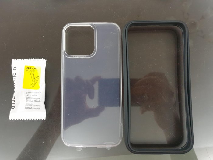 犀牛盾 現貨 公司貨 MOD NX iPhone 14 Pro Max 防摔邊框背蓋兩用手機殼 黑色邊框 透明背板