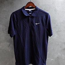 CA 美國運動品牌 NIKE 深藍 純棉 短袖POLO衫 S號 一元起標無底價Q895