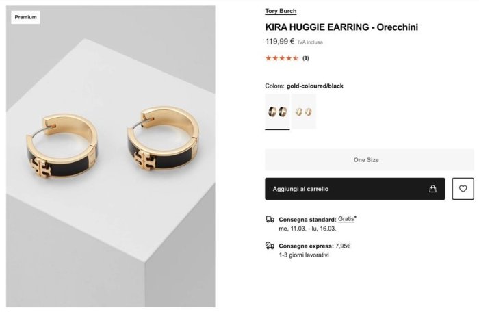 【全新正貨私家珍藏】Tory burch Kira Enameled Huggie 浮雕雙T珐琅造型耳環跟戒指