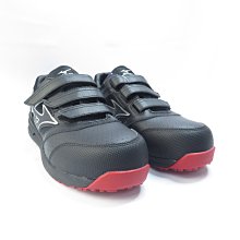 Mizuno LS II BELT 男 防護鞋 工作鞋 魔鬼氈 3E楦 F1GA213509 黑紅【iSport】