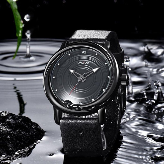 熱銷 奧利尼男錶防水運動風新概念無極積極向上中性手錶腕錶潮流韓版休閑男94 WG047