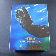 [藍光先生UHD] 雷神索爾3：諸神黃昏 UHD+3D+BD 十碟四合一大全套鐵盒版 Thor : Ragnarok