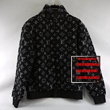 ☆優買二手精品名牌店☆ LV MONOGRAM LOGO 老花 字紋 黑 灰 泰迪熊 毛毛 刷毛 外套 夾克 美品二