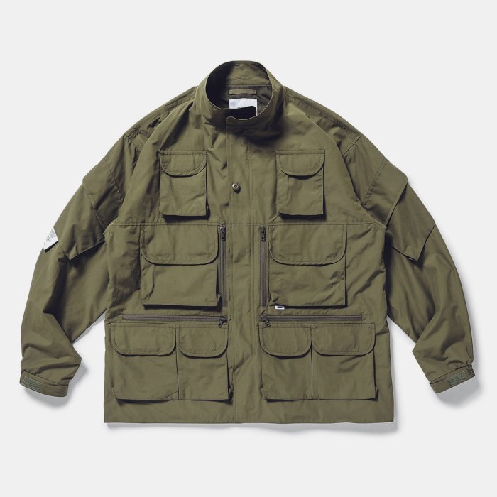 現貨☆HAru☆ WTAPS 20AW MODULAR JACKET NYCO TUSSAH 黑/橄欖綠十袋