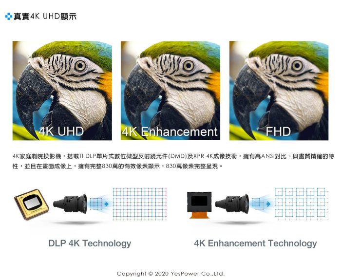 ＊來電優惠價＊UHD51A Optoma 2400流明 4K LED智慧家庭劇院投影機/搭載AmazonAlexa