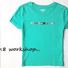 【TH女生館】【TOMMY JEANS彩色LOGO刺繡短袖T恤】【TOMG002J4】(XS)