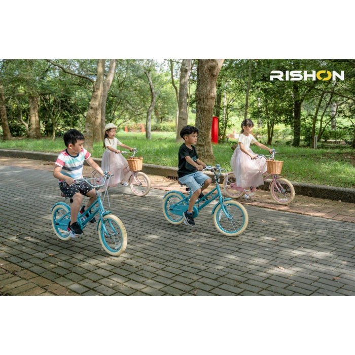 台灣出貨 RISHON 16吋童車 MV16 兒童腳踏車 童車 輔助輪 兒童自行車 日系童車 車籃腳踏車 發票