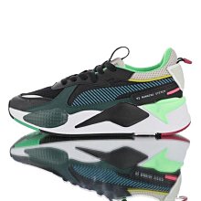 Puma Rs-x Toys Release 拼接色彩 復古 休閑運動 慢跑鞋“黑水藍深綠粉”369449-01 男女鞋