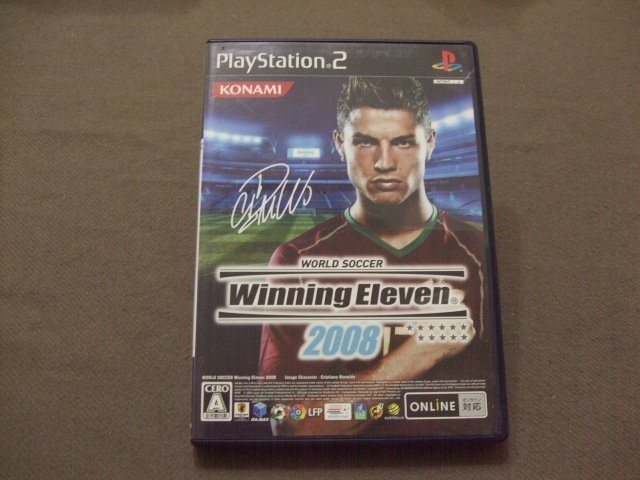 『懷舊電玩食堂』《正日本原版》【PS2】實體拍攝 世界足球競賽 Winning Eleven 2008(盒書附回函卡)