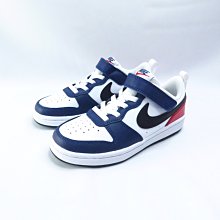 NIKE Court Borough LOW 2 中童休閒鞋 DO7447101 藍白紅【iSport愛運動】