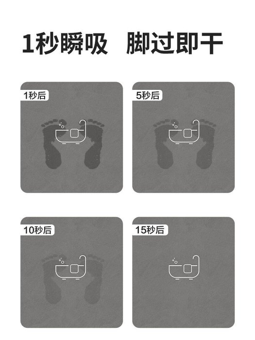 硅藻泥吸水地墊衛生間入戶進門門口軟墊浴室防滑廁所衛浴門墊地毯