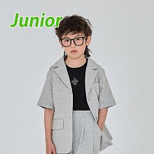 JS~JXL ♥外套(灰) FORK CHIPS-2 24夏季 FOR240404-095『韓爸有衣正韓國童裝』~預購