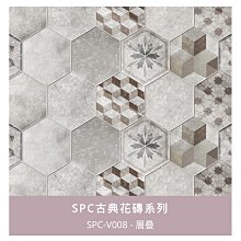 SPC花磚卡扣防水地板每箱3315元起～塑膠地板賴桑