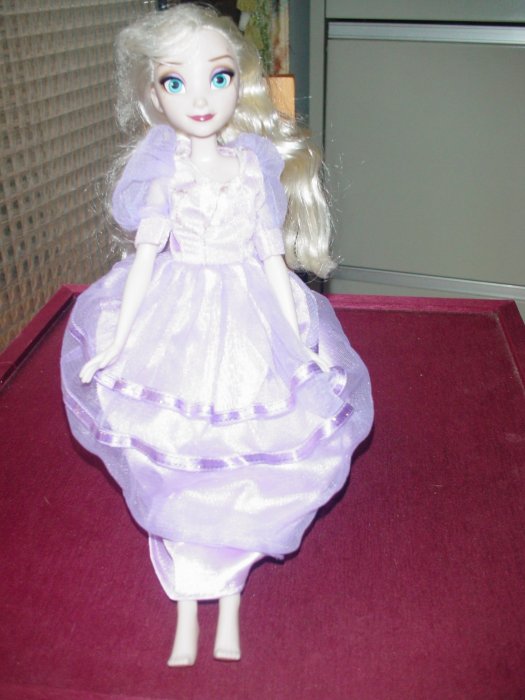 DISLAND DOLL SIZE 29CM 無鞋 淺紫色禮服 迪士尼娃娃