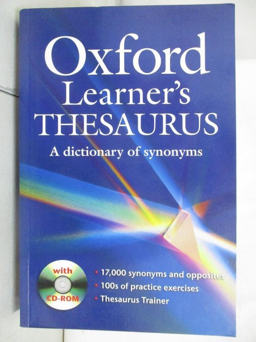 【書寶二手書T8／字典_EQ9】Oxford Learners Thesaurus-A Dictionary of..._Lea