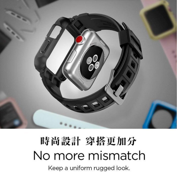 促 SGP Apple Watch Series 4 (44mm) Rugged Armor Pro防摔保護殼 錶帶一體