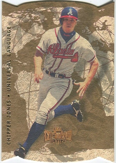 勇士 名人堂三壘手Chipper Jones 1998 Metal Universeal Language 特卡[C]